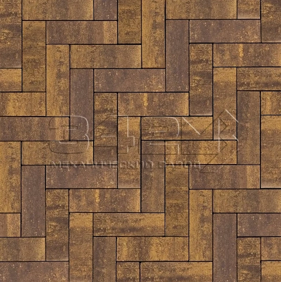 Тротуарная плитка Паркет 240x80x60мм Каньон 342 МЗ