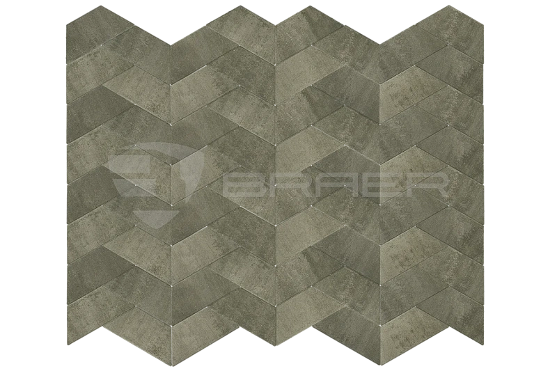 Тротуарная плитка Трапеция Color Mix Ягель BRAER 60 мм