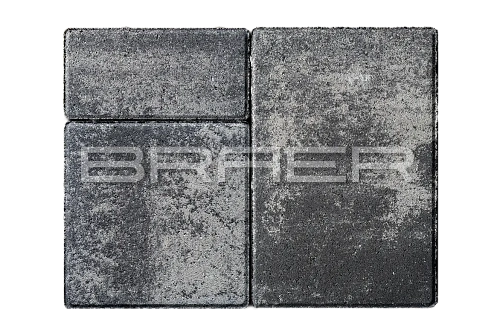 Тротуарная плитка Старый город Ландхаус, Туман BRAER 60 мм