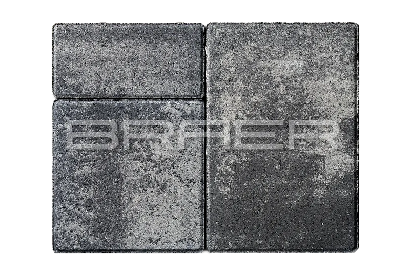 Тротуарная плитка Старый город Ландхаус, Ночь BRAER 60 мм