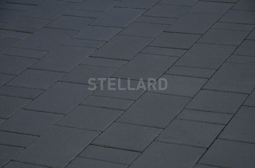 Тротуарная плитка Новый город Черный Stellard 60 мм