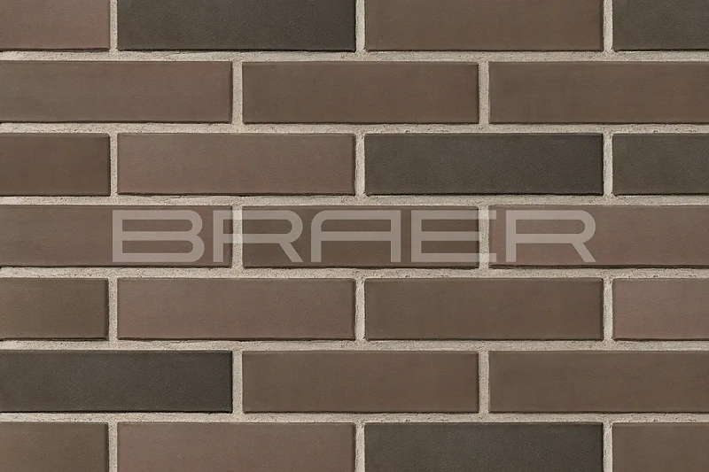 Кирпич облицовочный Браер кладка Мокко одинарный 1 NF гладкий