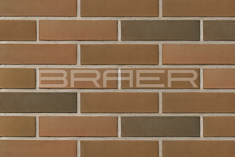 Кирпич облицовочный баварская кладка одинарный 1 NF гладкий М-150 Браер