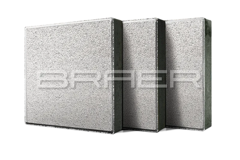 Крупноформатные плиты Триада, Белый BRAER 60 мм