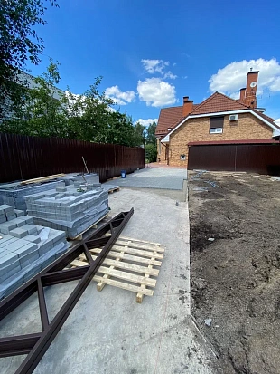 Укладка тротуарной плитки Кирпичик STEINGOT