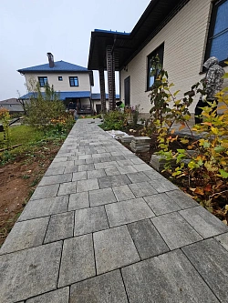 Тротуарная плитка Старый город Ландхаус, Туман BRAER 60 мм