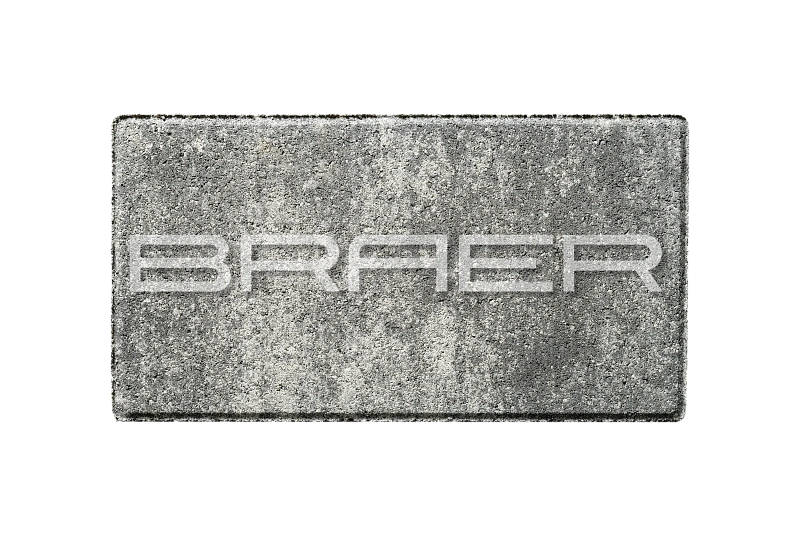 Тротуарная плитка Сити 300х150 Туман BRAER 80 мм