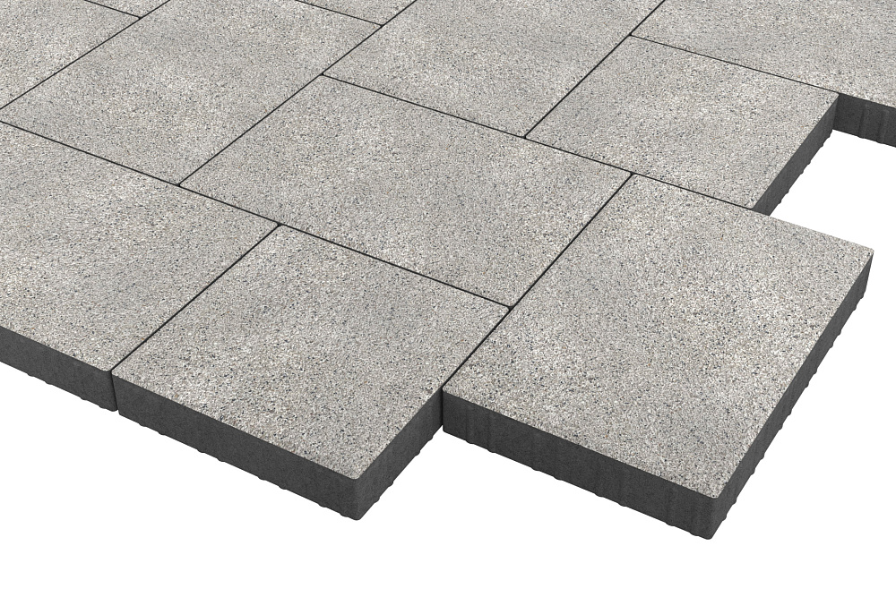 Тротуарная плитка Мозаика XL Белый мрамор Stellard 60 мм