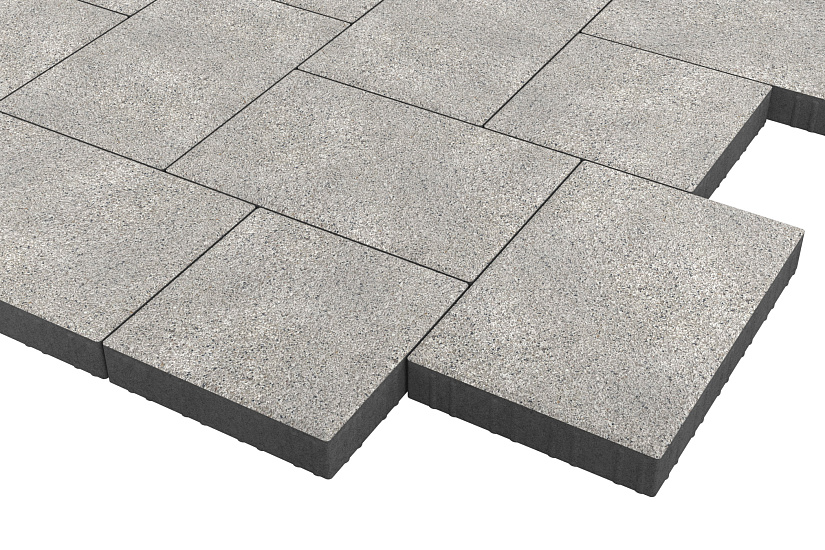 Тротуарная плитка Мозаика XL Белый мрамор Stellard 60 мм