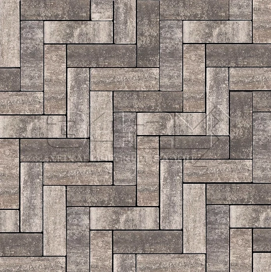 Тротуарная плитка Паркет 240x80x60мм Арктика 342 МЗ