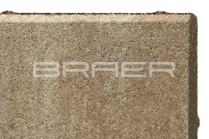 Тротуарная плитка Прямоугольник, Миндаль BRAER 40 мм