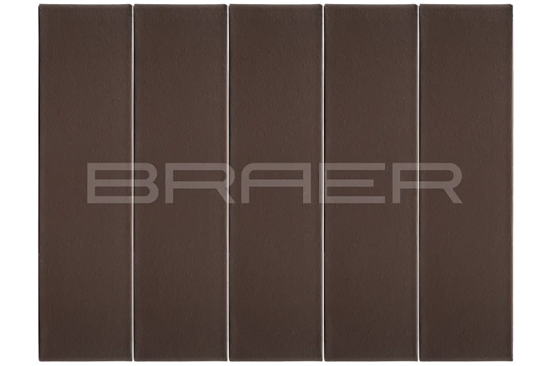 Кирпич облицовочный коричневый одинарный 1 NF гладкий М-150 Браер