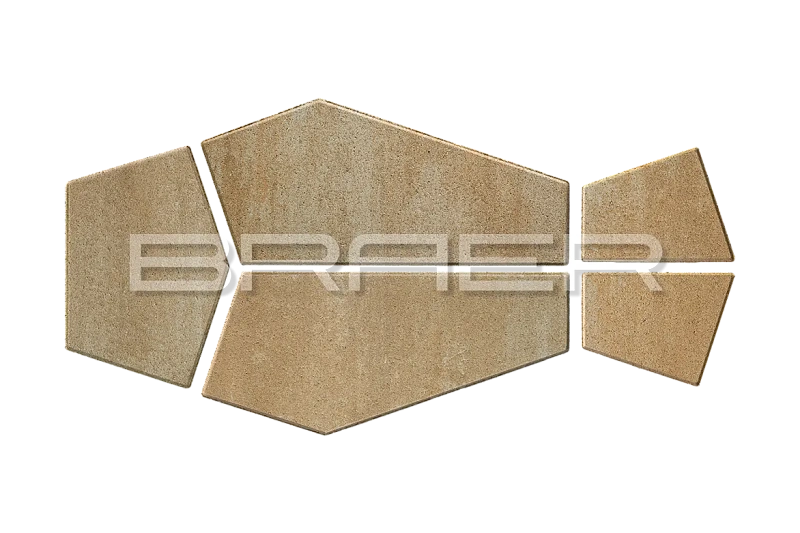 Тротуарная плитка Витраж, Плато BRAER 80 мм