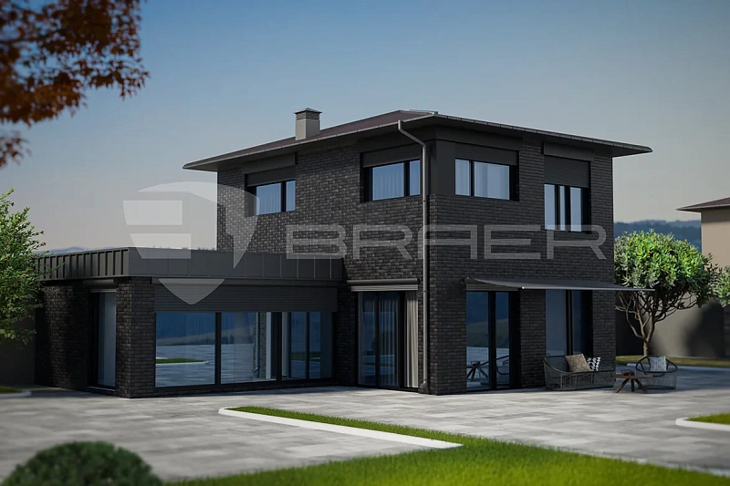 Кирпич облицовочный BRAER PRO 34.12М одинарный 1 NF