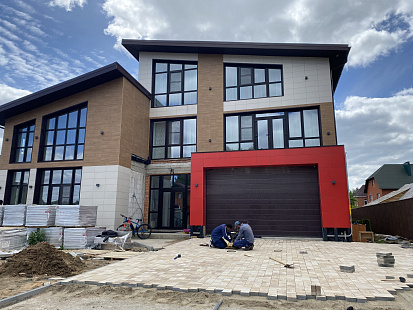 Укладка тротуарной плитки Бавария Травертин