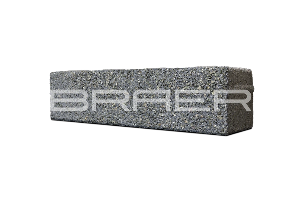 Тротуарная плитка Ригель 2.0, Гранит на черном Select BRAER 60 мм