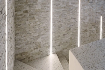 3D панель из натурального камня Кварцит Бежевый Модерн Pharaon