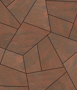 Тротуарная плитка ОРИГАМИ Листопад гладкий Клинкер Б.4.Фсм.8 Выбор 80 мм