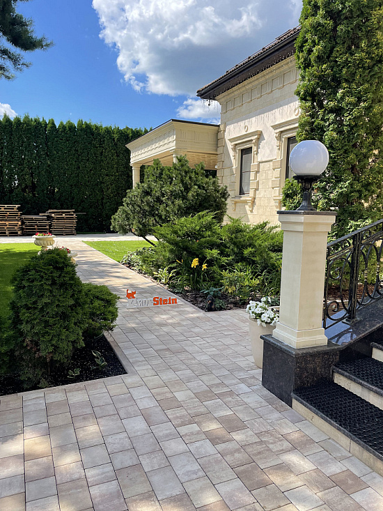 Брусчатка Новый город Травертин Steingot 40 мм