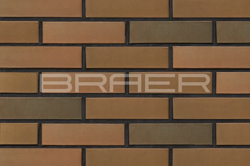 Кирпич облицовочный баварская кладка одинарный 1 NF гладкий М-150 Браер