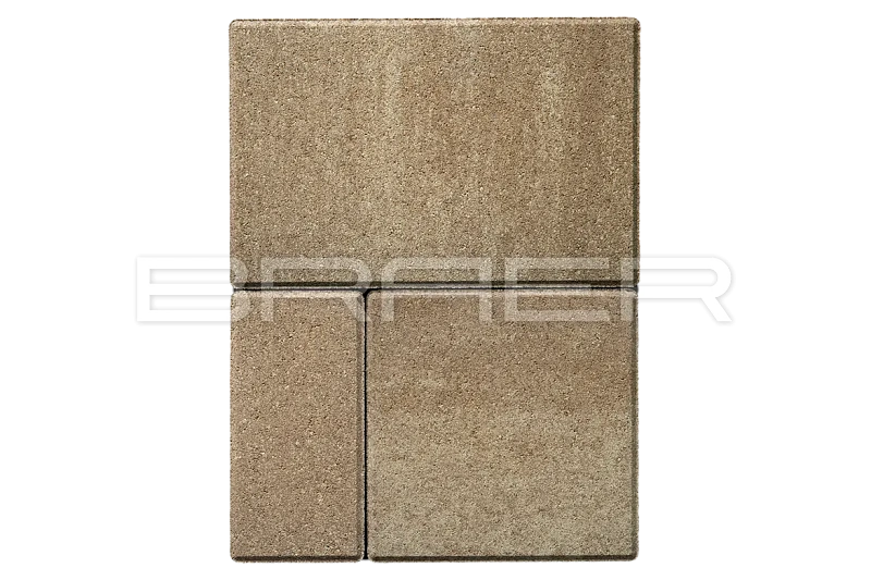 Тротуарная плитка Мозаика, Миндаль BRAER 60 мм