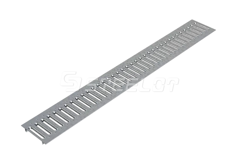 Стальная штампованная решетка для водоотводного лотка SteeStart DN100, класс А15 Стилот P1020AA