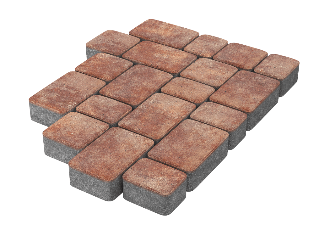 Тротуарная плитка Старый город Санрайз Stellard 60 мм