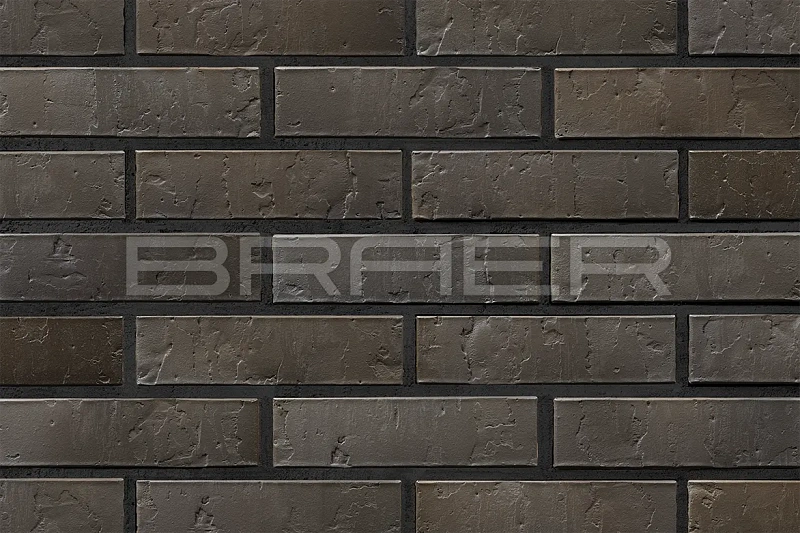 Кирпич облицовочный Браер кладка Нуар одинарный 1 NF Терра