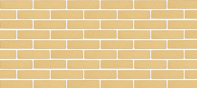 Кирпич облицовочный Слоновая кость одинарный 1 NF Рустик Терекс