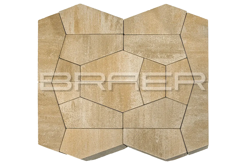 Тротуарная плитка Витраж, Плато BRAER 80 мм