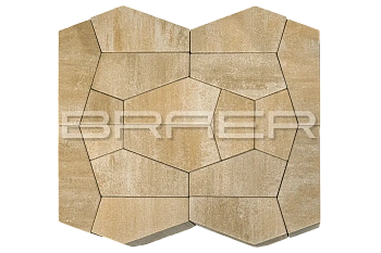 Тротуарная плитка Витраж, Плато BRAER 80 мм