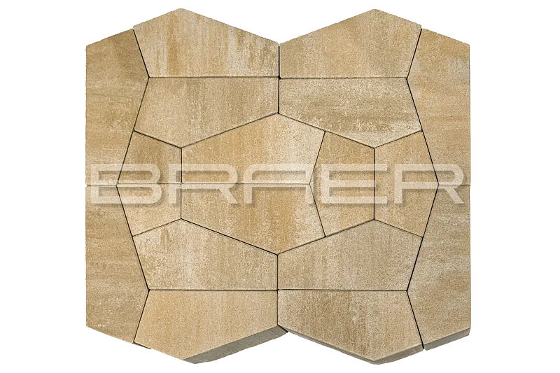 Тротуарная плитка Витраж, Плато BRAER 80 мм